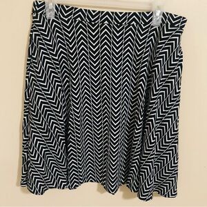 Cynthia Rowley A-Line Chevron Skirt